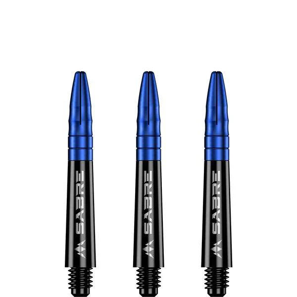 Mission - Sabre - Polycarbonat - Schwarz - Blau Top - Dart Shafts  - Direct Darts - 2