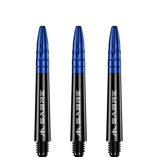 Mission - Sabre - Polycarbonat - Schwarz - Blau Top - Dart Shafts  - Direct Darts - 3