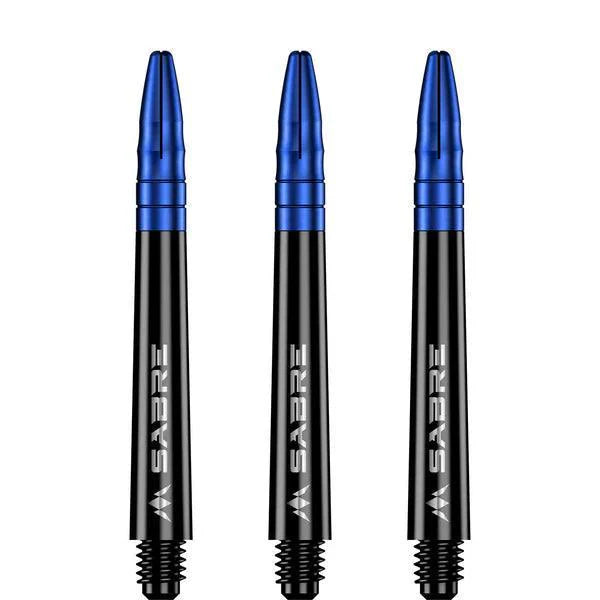 Mission - Sabre - Polycarbonat - Schwarz - Blau Top - Dart Shafts  - Direct Darts - 4