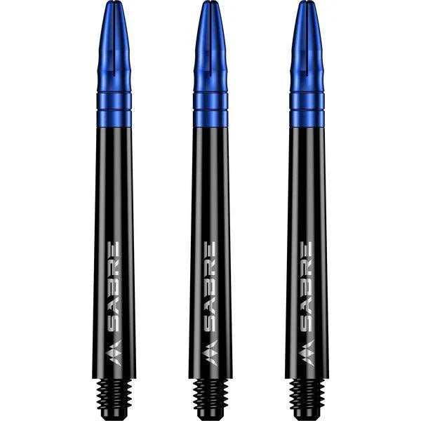 Mission - Sabre - Polycarbonat - Schwarz - Blau Top - Dart Shafts  - Direct Darts - 5