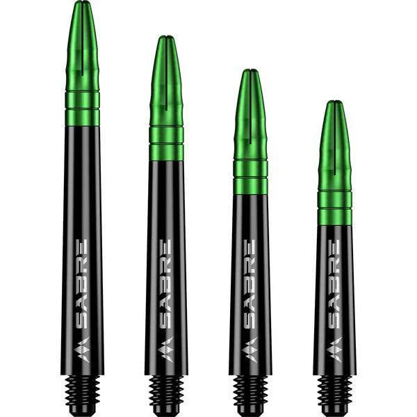 Mission - Sabre - Polycarbonat - Schwarz - Grün Top - Dart Shafts  - Direct Darts - 1
