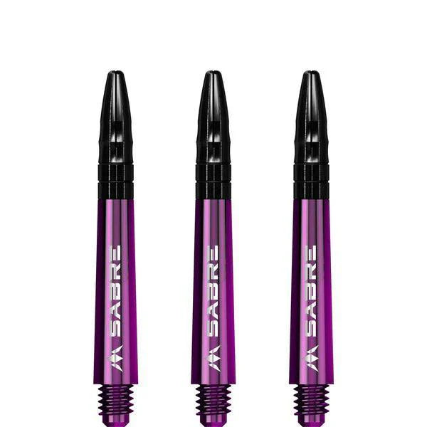 Mission - Sabre - Polycarbonat - Lila - Schwarz Top - Dart Shafts  - Direct Darts - 3