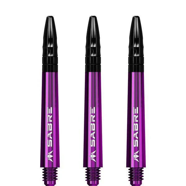 Mission - Sabre - Polycarbonat - Lila - Schwarz Top - Dart Shafts  - Direct Darts - 4