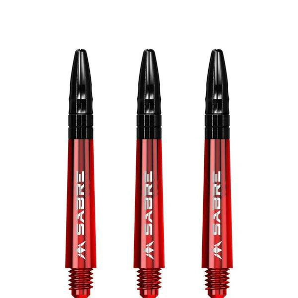 Mission - Sabre - Polycarbonat - Rot - Schwarz Top - Dart Shafts  - Direct Darts - 3