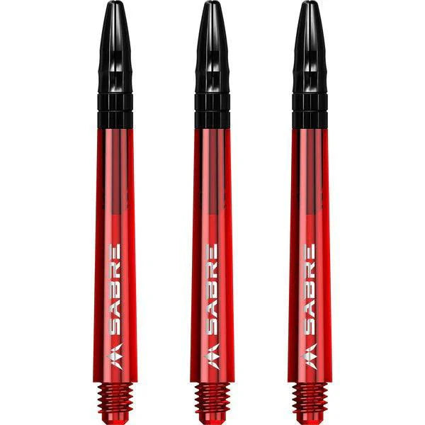 Mission - Sabre - Polycarbonat - Rot - Schwarz Top - Dart Shafts  - Direct Darts - 5