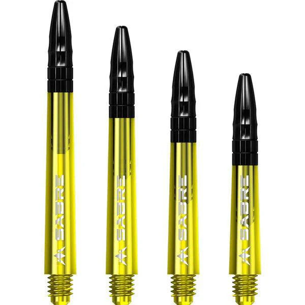 Mission - Sabre - Polycarbonat - Gelb - Schwarz Top - Dart Shafts  - Direct Darts - 1