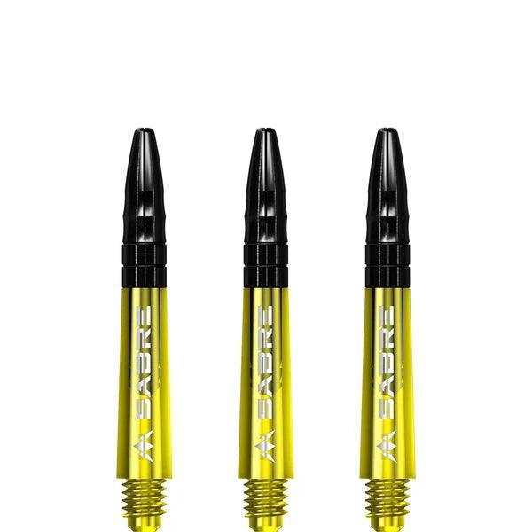 Mission - Sabre - Polycarbonat - Gelb - Schwarz Top - Dart Shafts  - Direct Darts - 2