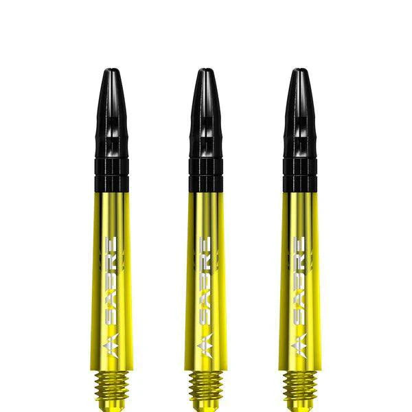 Mission - Sabre - Polycarbonat - Gelb - Schwarz Top - Dart Shafts  - Direct Darts - 3