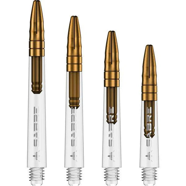 Mission - Sabre - Polycarbonat - Klar - Gold Top - Dart Shafts  - Direct Darts - 1