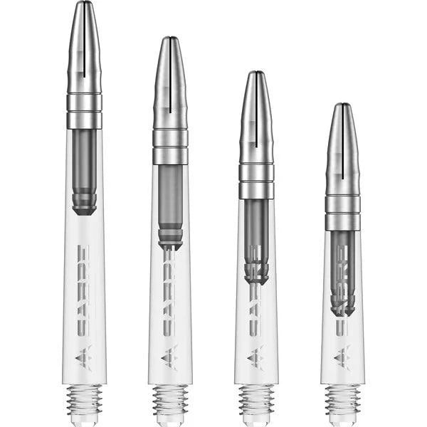 Mission - Sabre - Polycarbonat - Klar - Silber Top - Dart Shafts  - Direct Darts - 1