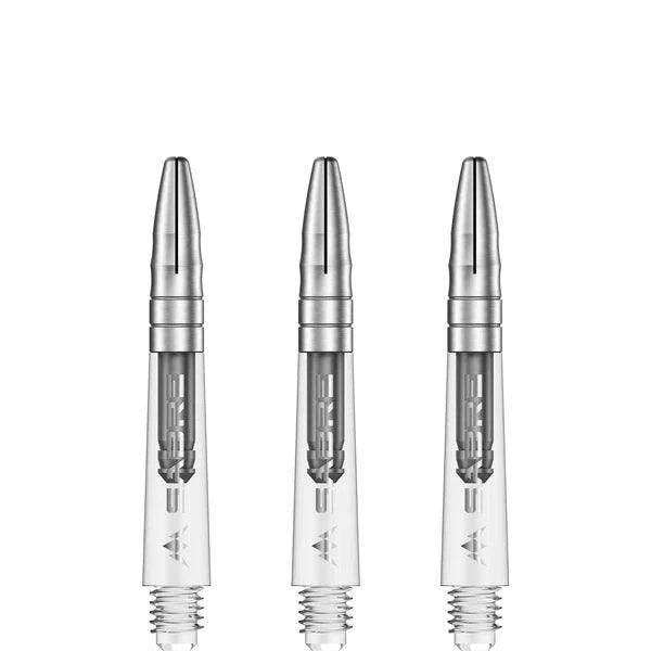 Mission - Sabre - Polycarbonat - Klar - Silber Top - Dart Shafts  - Direct Darts - 2