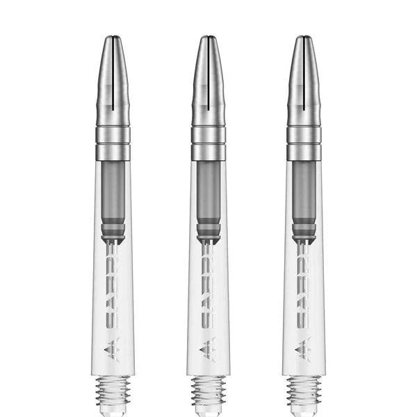 Mission - Sabre - Polycarbonat - Klar - Silber Top - Dart Shafts  - Direct Darts - 4