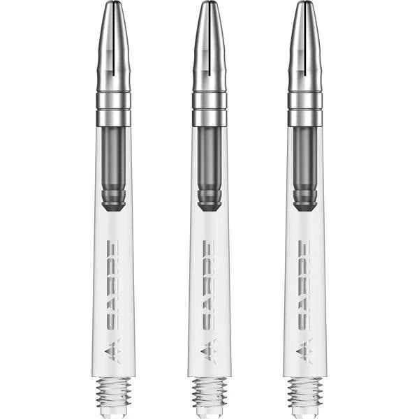 Mission - Sabre - Polycarbonat - Klar - Silber Top - Dart Shafts  - Direct Darts - 5