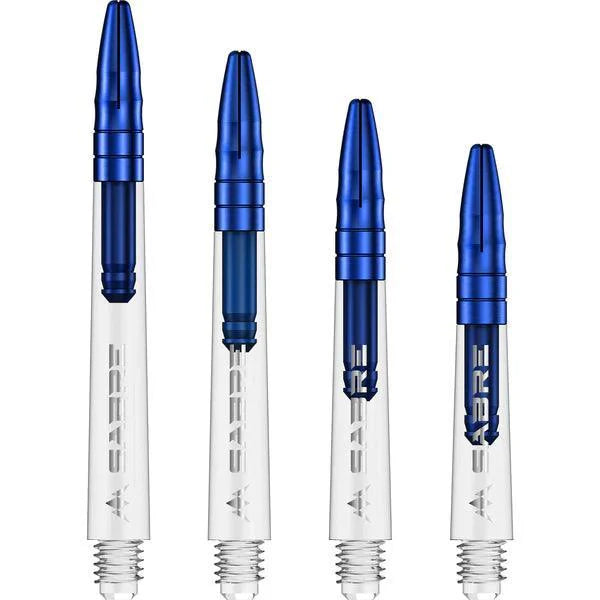 Mission - Sabre - Polycarbonat - Klar - Blau Top - Dart Shafts  - Direct Darts - 1