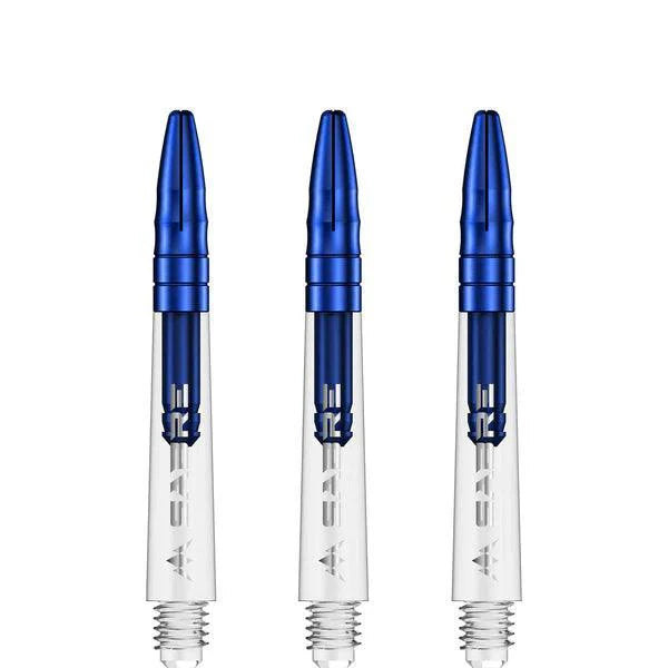 Mission - Sabre - Polycarbonat - Klar - Blau Top - Dart Shafts  - Direct Darts - 3