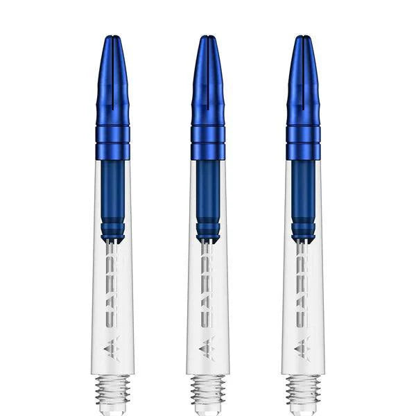 Mission - Sabre - Polycarbonat - Klar - Blau Top - Dart Shafts  - Direct Darts - 4