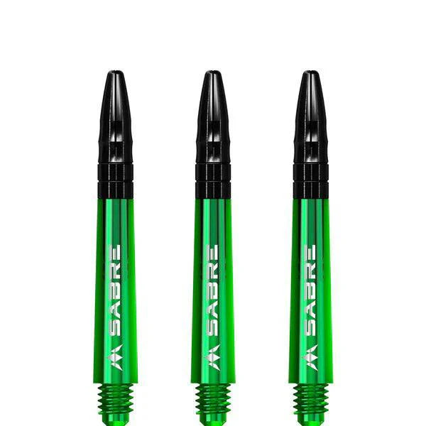 Mission - Sabre - Polycarbonat - Grün - Schwarz Top - Dart Shafts  - Direct Darts - 3