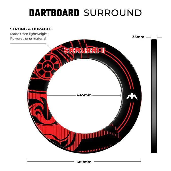 Mission - Samurai Ii Rot - Dartboard Surround - Direct Darts - 5