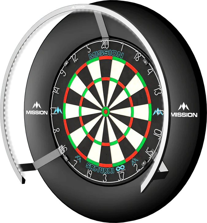 Mission - Torus 270 Silber- Dartboard Beleuchtung - Direct Darts - 1