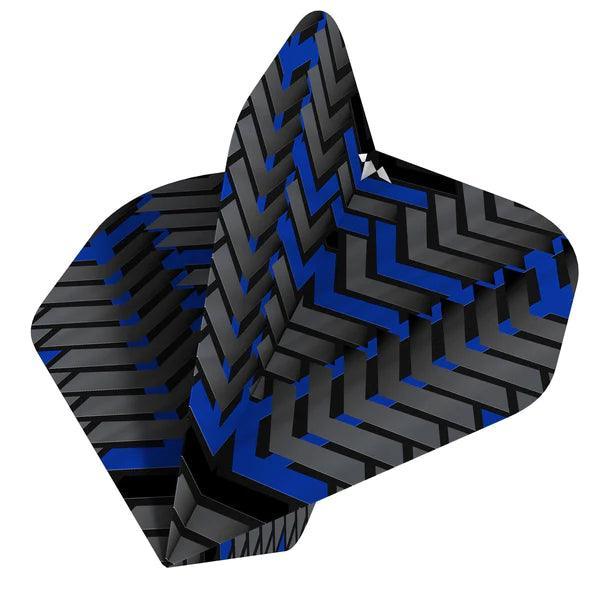 Mission - Vex - Schwarz & Blau - No2 - 100 Micron - Dart Flights - Direct Darts - 1