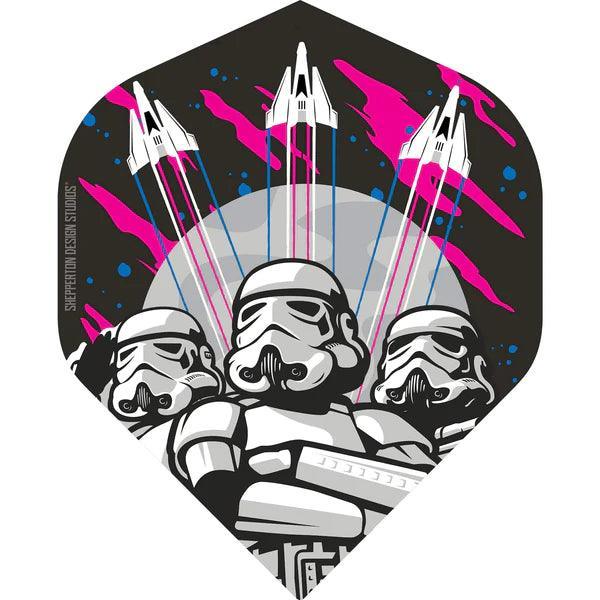 Original Stormtrooper - 3 Stormtroopers & 3 Space Crafts - No2 - 100 Micron - Dart Flights - Direct Darts - 1