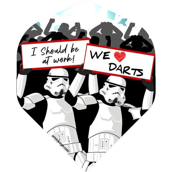 Original Stormtrooper - We Love Darts - No2 - 100 Micron - Dart Flights - Direct Darts - 1