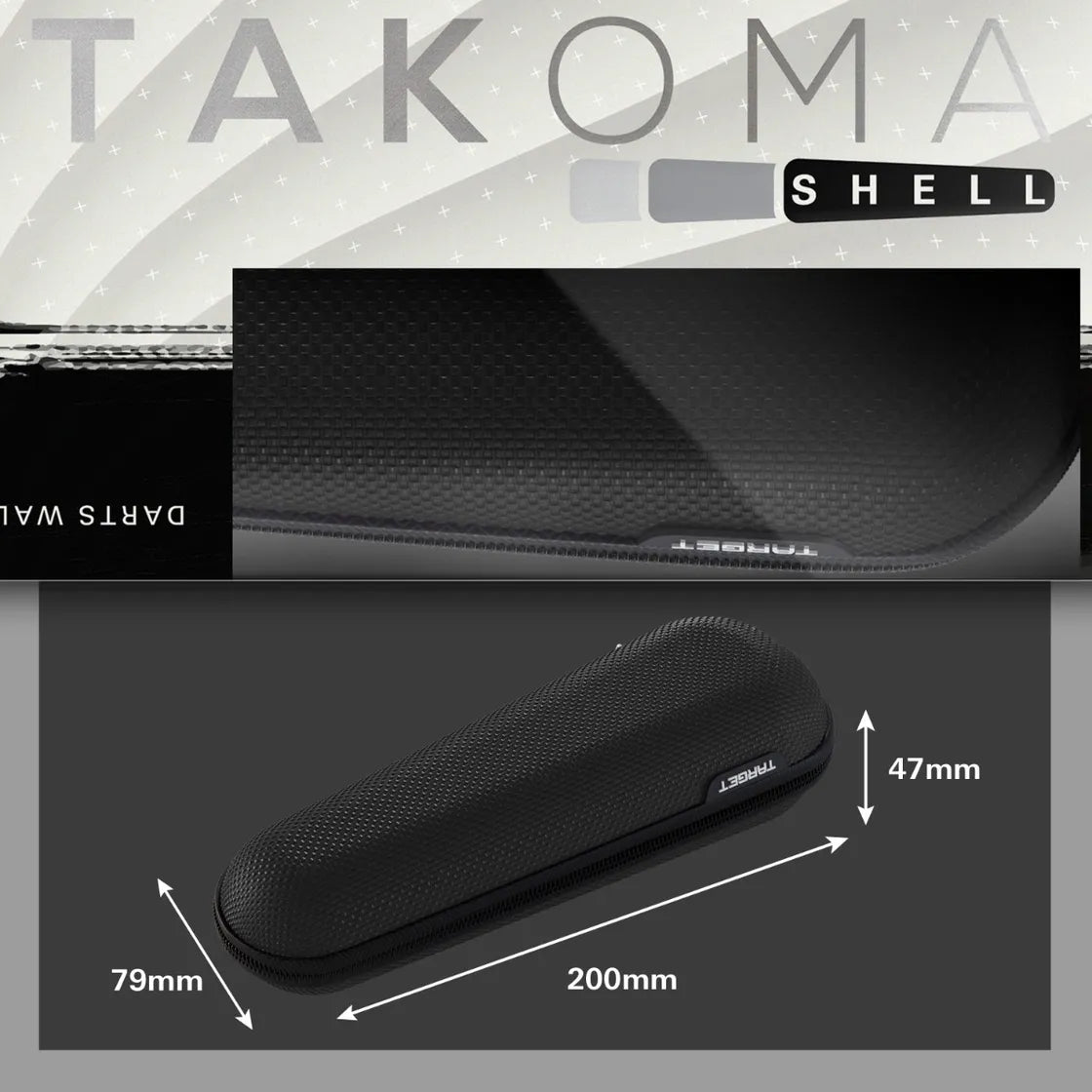 Target Japan - Takoma - Shell - Schwarz - Darts Taschen - Direct Darts - 5