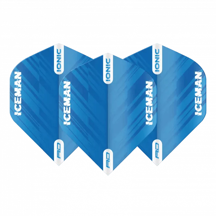 Red Dragon - Hardcore Ionic Gerwyn Price Dunke Blau & Hell Blau Stripe - 100 Micron - Dart Flights - Direct Darts - 1