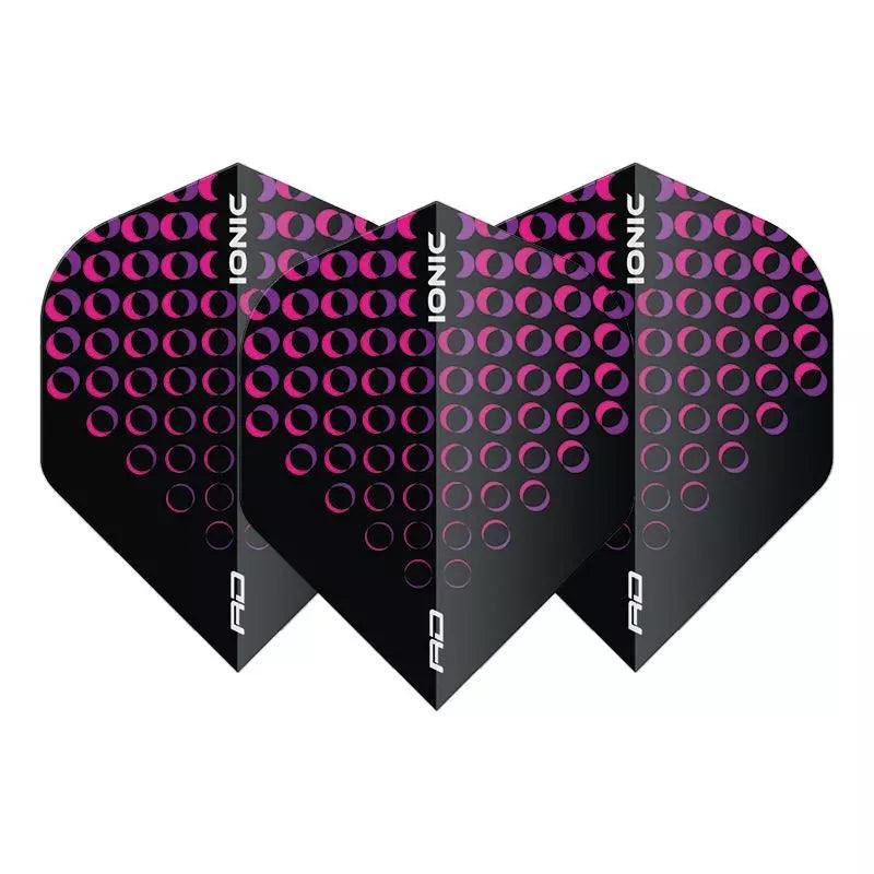 Red Dragon - Hardcore Ionic Rosa Circles - 100 Micron - Dart Flights - Direct Darts - 1