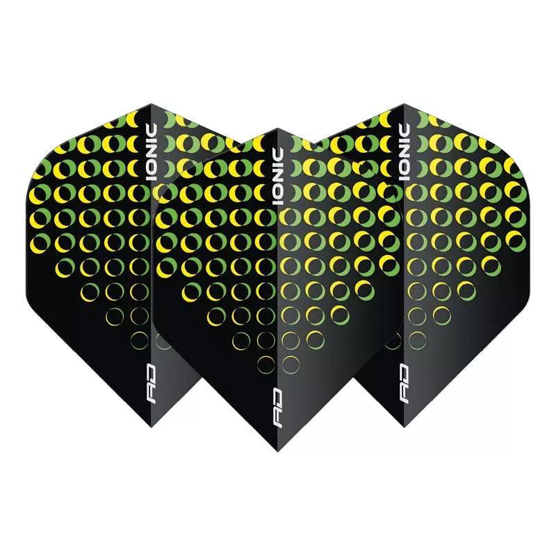 Red Dragon - Hardcore Ionic Yellgelbow Circles - 100 Micron - Dart Flights - Direct Darts - 1