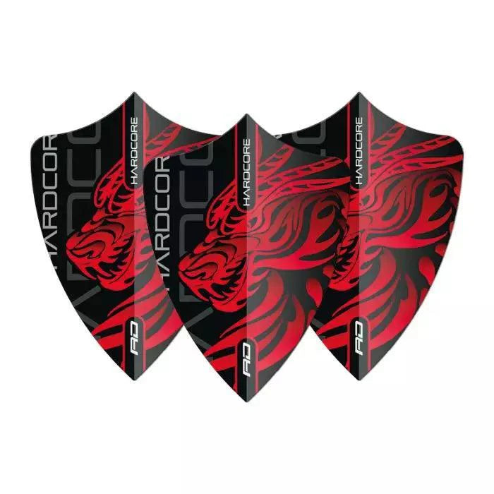 Red Dragon - Hardcore Jonny Clayton Dragon Freestyle - 100 Micron - Dart Flights - Direct Darts - 1