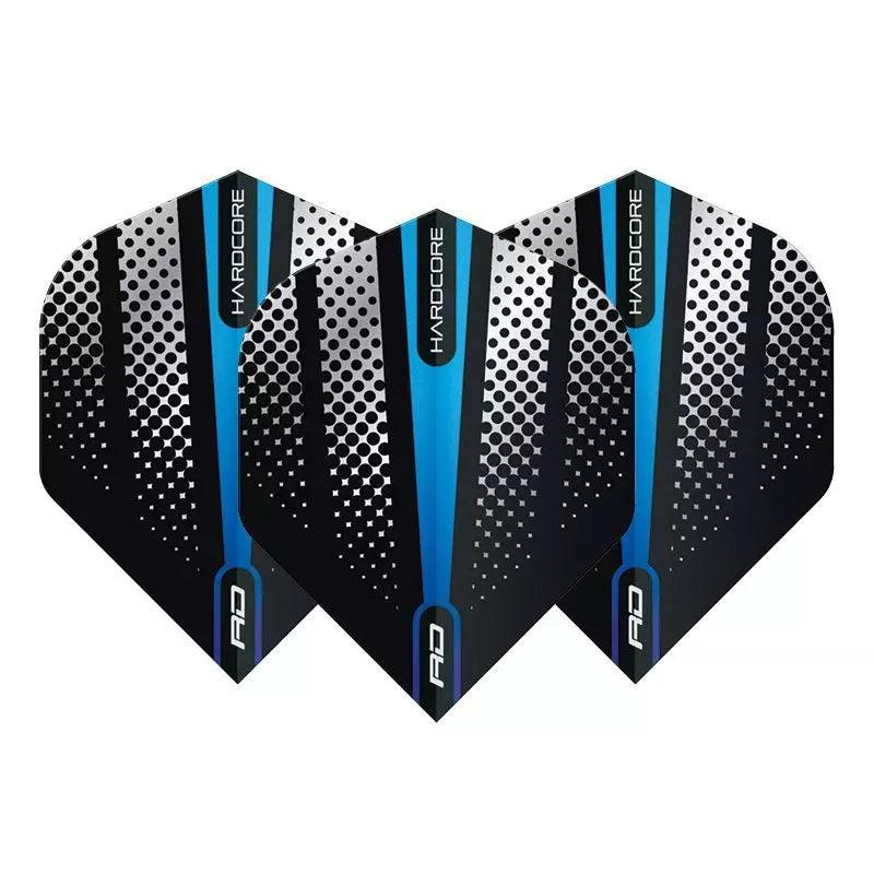 Red Dragon - Hardcore Radical Blau Flash - 100 Micron - Dart Flights - Direct Darts - 1