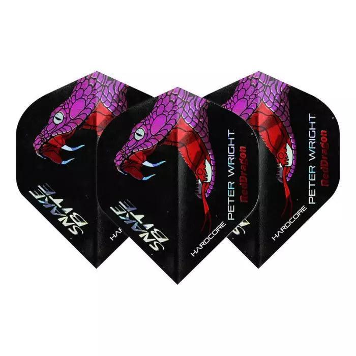 Red Dragon - Hardcore Snakebite Holographic - 100 Micron - Dart Flights - Direct Darts - 1