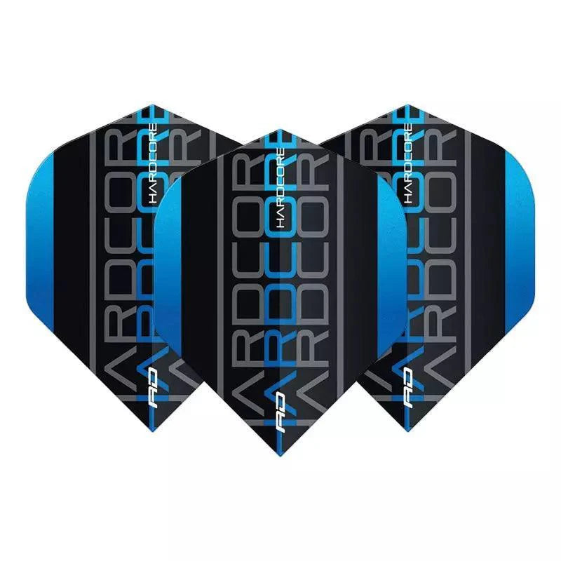 Red Dragon - Hardcore Xt Blau Triple - 100 Micron - Dart Flights - Direct Darts - 1