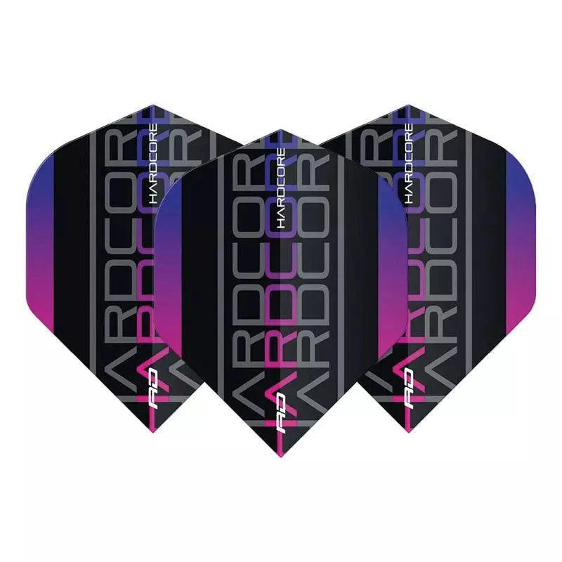 Red Dragon - Hardcore Xt Lila Triple - 100 Micron - Dart Flights - Direct Darts - 1