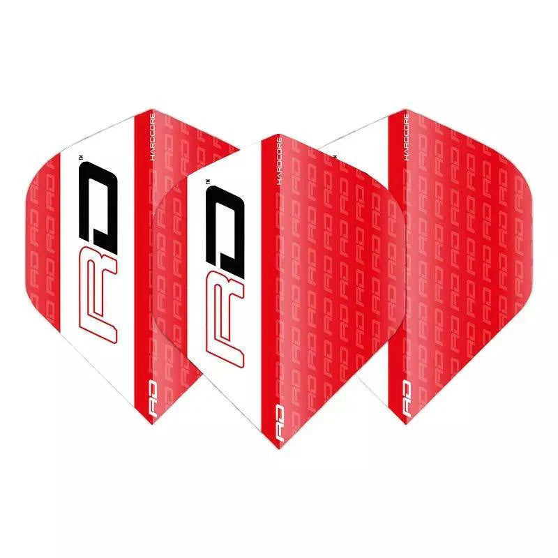 Red Dragon - Hardcore Xt Rot & Weiß - 100 Micron - Dart Flights - Direct Darts - 1