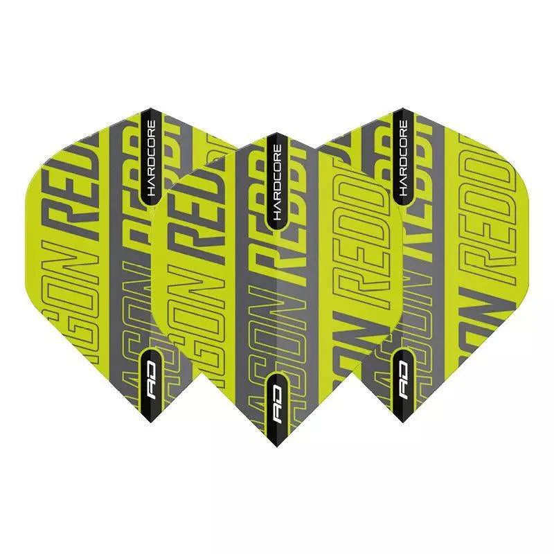Red Dragon - Hardcore Xt Grün & Grau - 100 Micron - Dart Flights - Direct Darts - 1