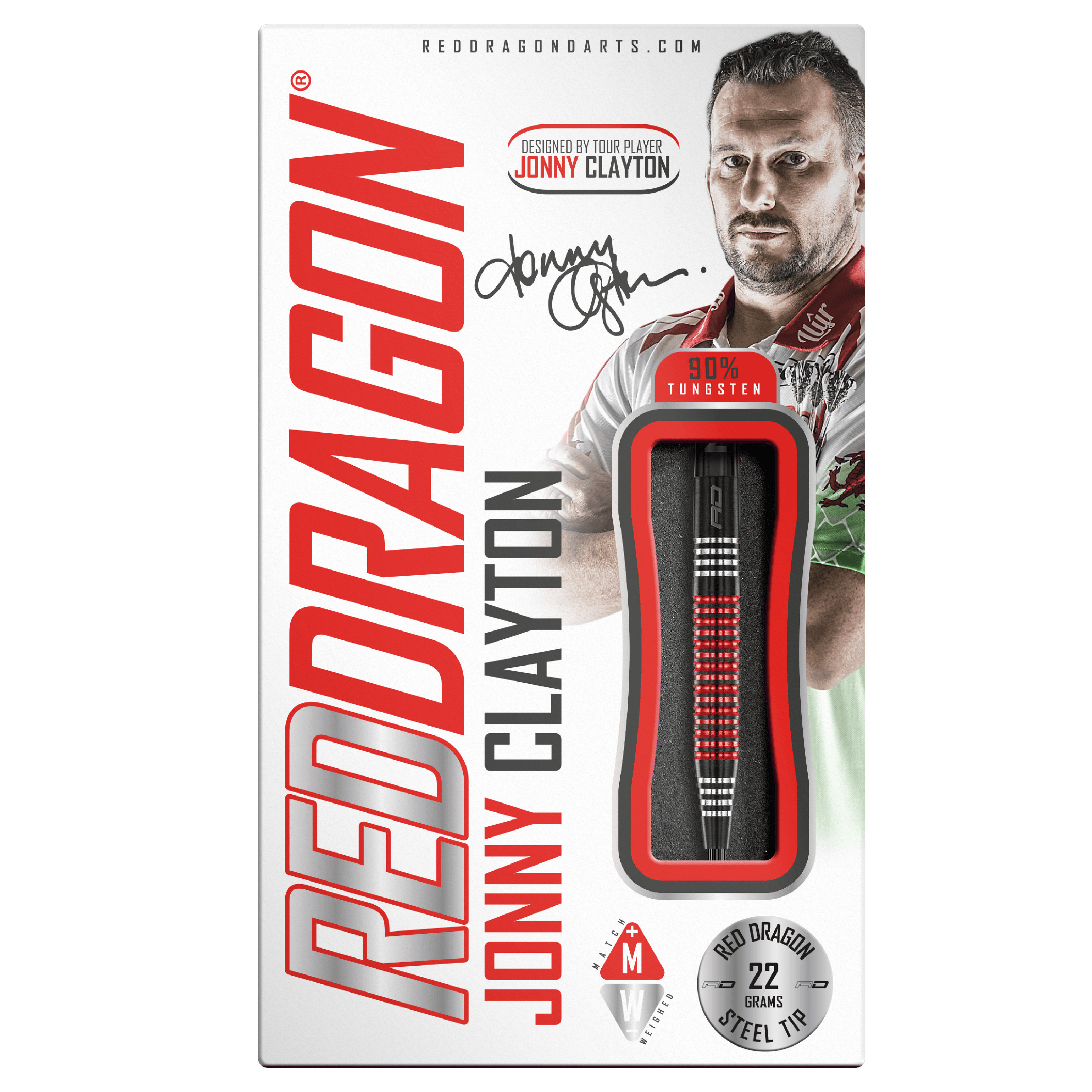 Red Dragon - Jonny Clayton S.E. 90% - Steeldarts - Direct Darts - 4