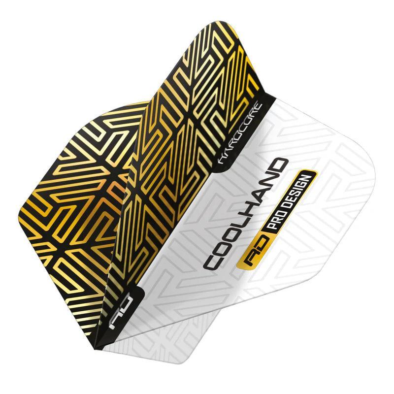 Red Dragon - Luke Humphries Hardcore Gold & Weiß - Micron - Dart Flights - Direct Darts - 1
