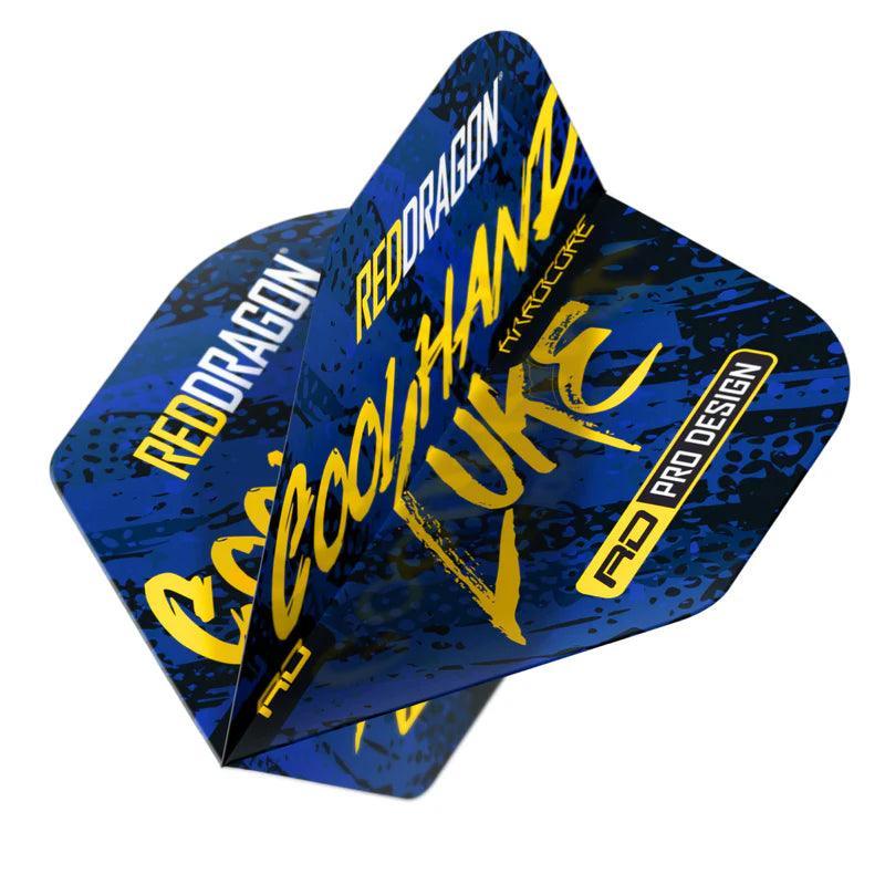 Red Dragon - Luke Humphries Blau Hardcore - 100 Micron - Dart Flights - Direct Darts - 1