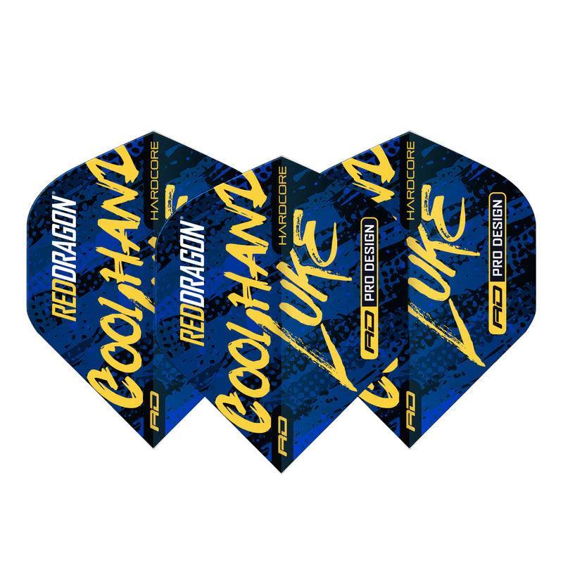 Red Dragon - Luke Humphries Blau Hardcore - 100 Micron - Dart Flights - Direct Darts - 2