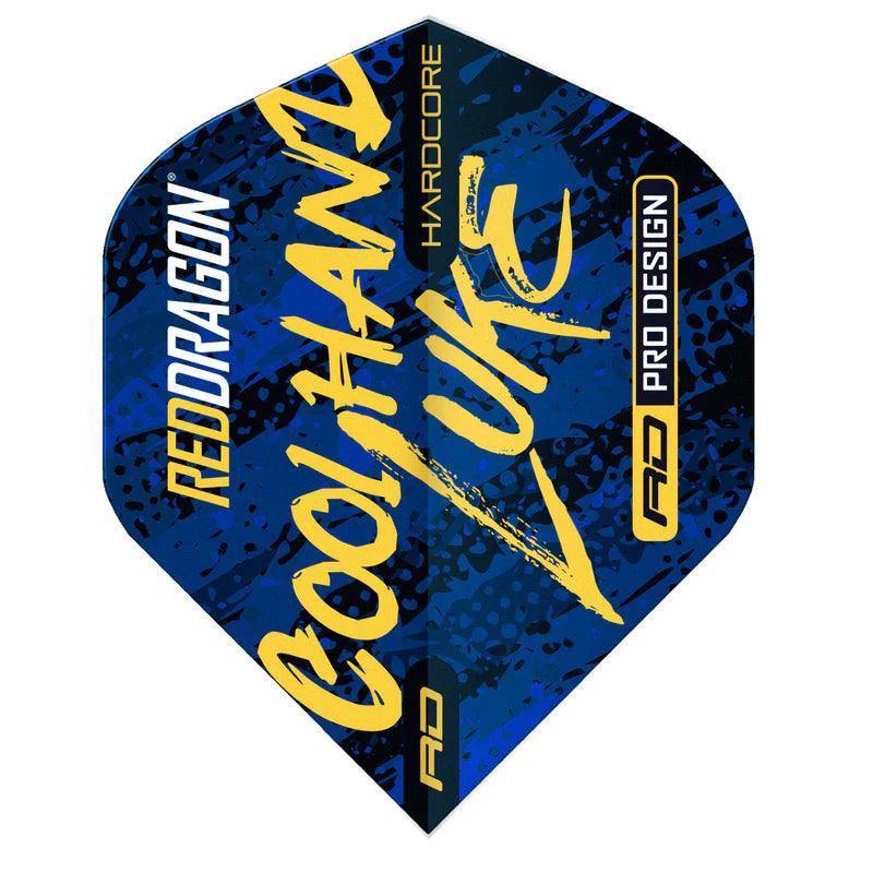 Red Dragon - Luke Humphries Blau Hardcore - 100 Micron - Dart Flights - Direct Darts - 3