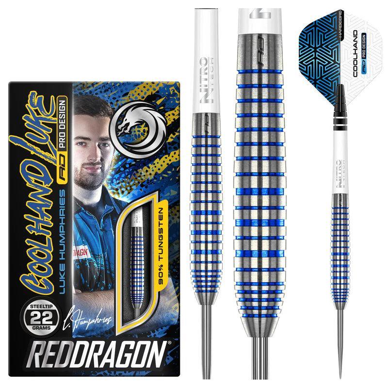 Red Dragon - Luke Humphries Tx3 Cool Blue - 90% - Steeldarts - Direct Darts - 2