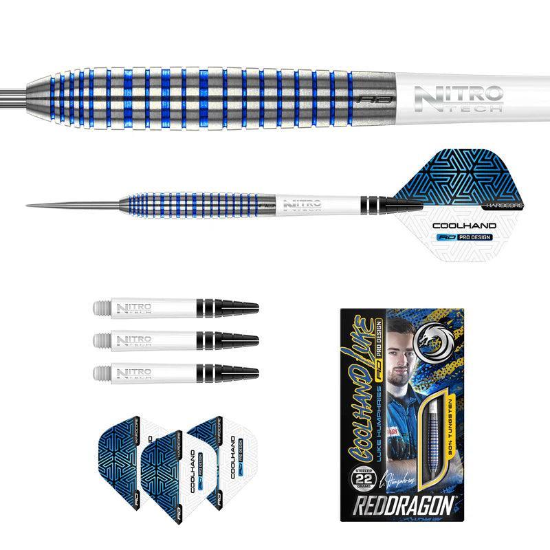 Red Dragon - Luke Humphries Tx3 Cool Blue - 90% - Steeldarts - Direct Darts - 5