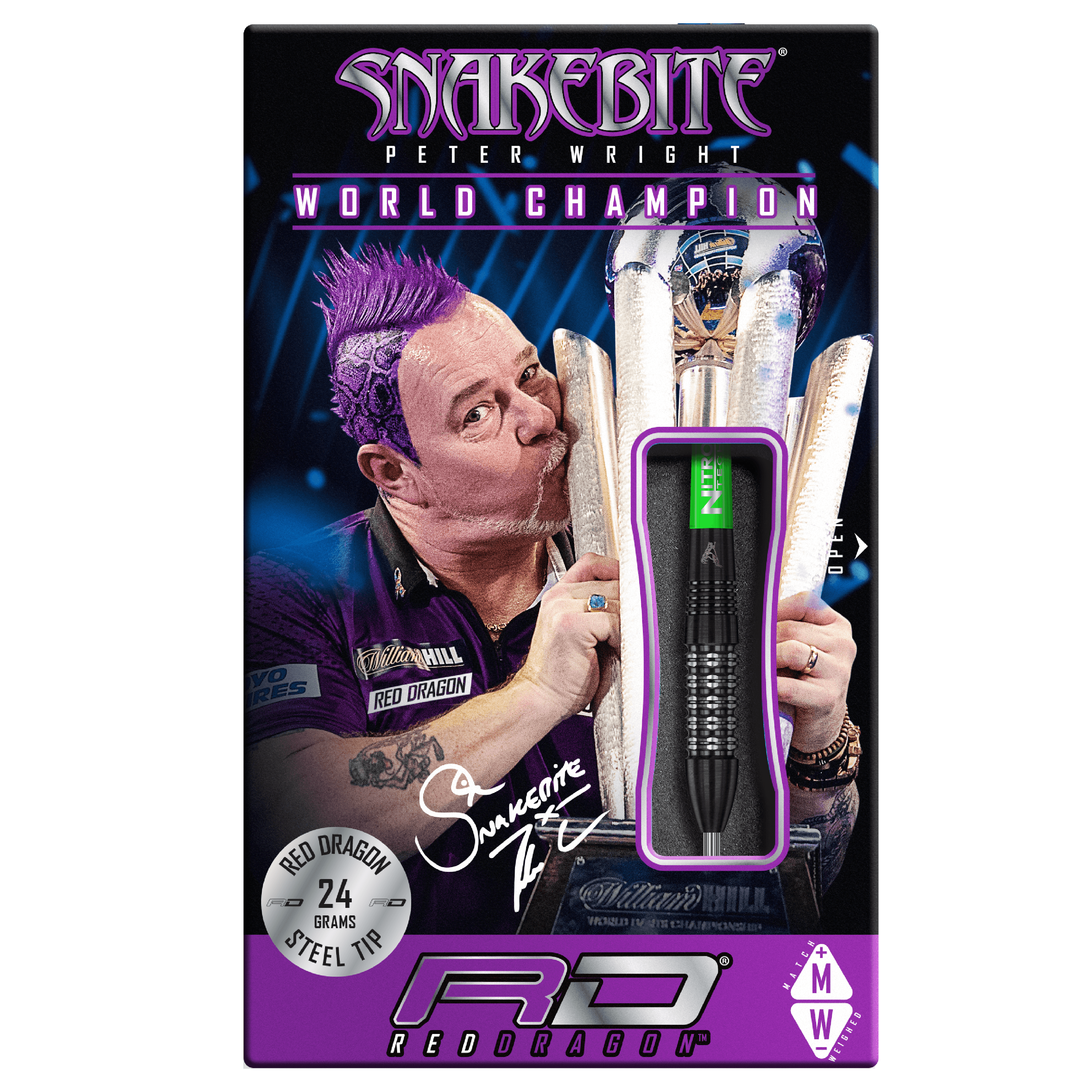 Red Dragon - Peter Wright Black Strike 90% - Steeldarts - Direct Darts - 4