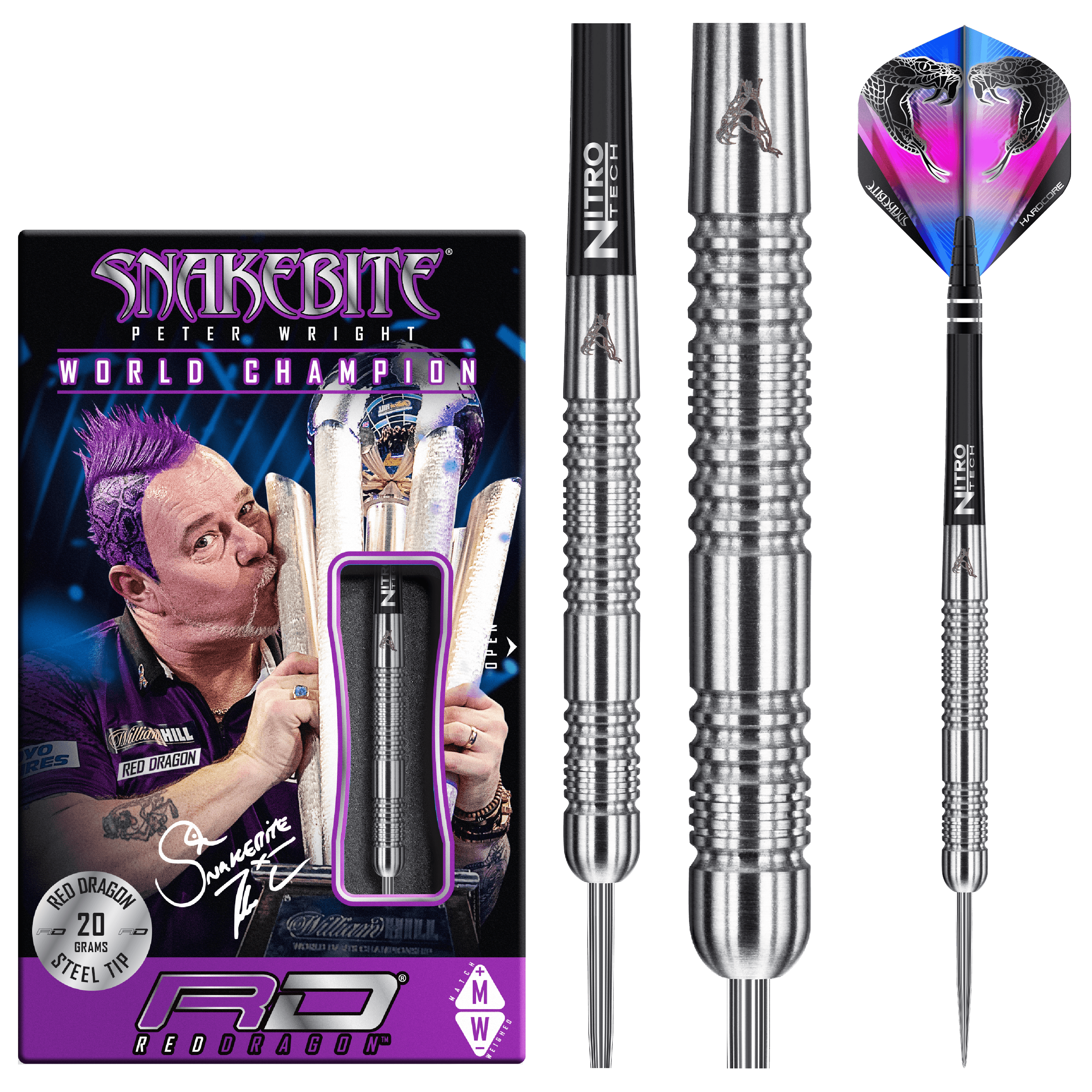 Red Dragon - Peter Wright Euro 11 90% - Steeldarts - Direct Darts - 2
