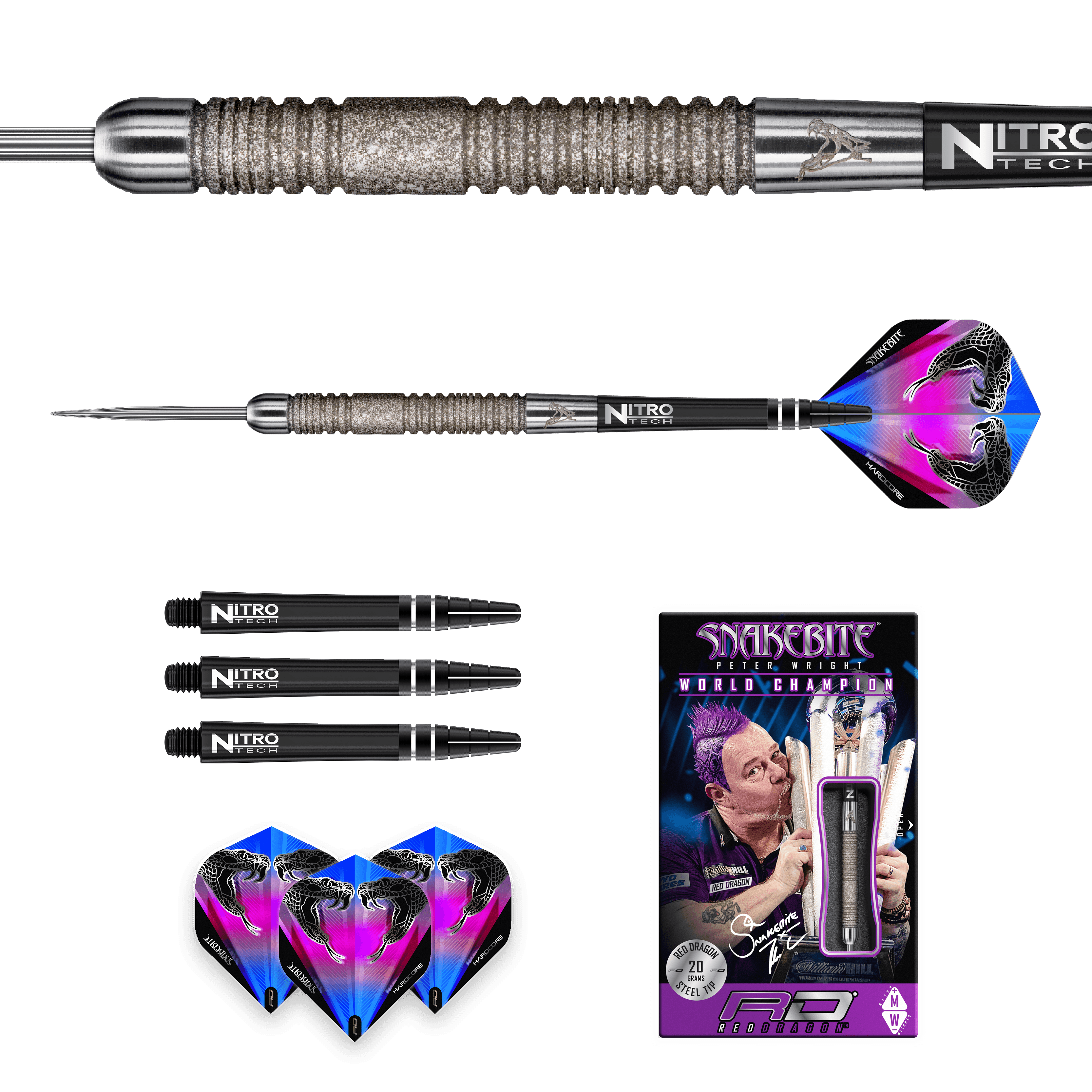 Red Dragon - Peter Wright Euro 11 Element 90% - Steeldarts - Direct Darts - 5