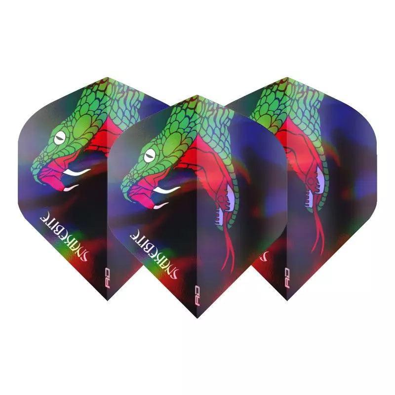 Red Dragon - Peter Wright Snakebite Holographic - 100 Micron - Dart Flights - Direct Darts - 1