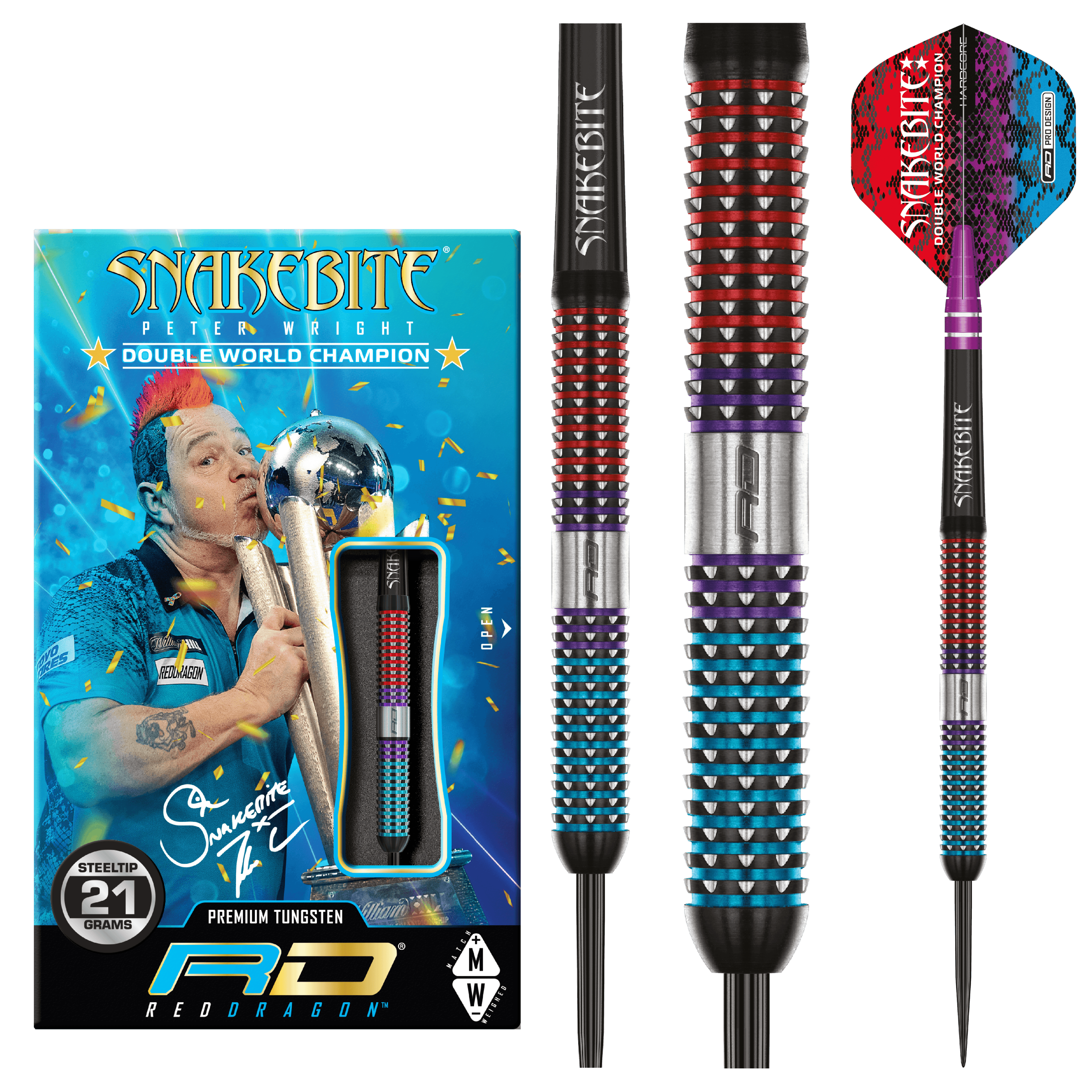 Red Dragon - Peter Wright Spirit 90% - Steeldarts - Direct Darts - 2