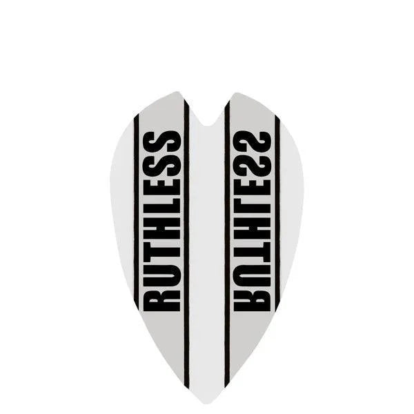 Ruthless - Clear Panel - Weiß - Retro - 100 Micron - Dart Flights - Direct Darts - 1